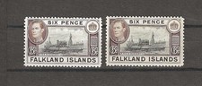 FALKLAND ISLANDS 1938/50 SG 155/155a MNH