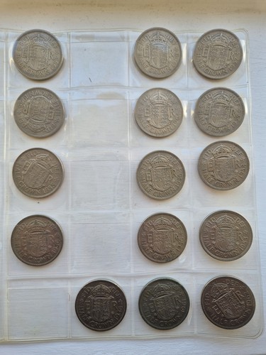 Half crown coins job lot - crown,