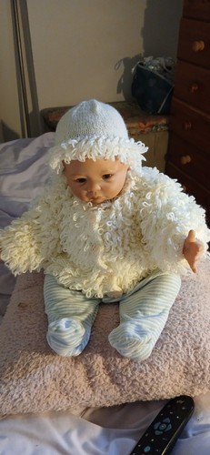 Hand knitted cardigan with - cardigan,
