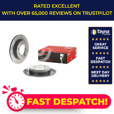 2x Brake Discs Pair Solid fits VOLVO S40 Mk1 1.9D Rear 95 to 03 260mm Set Brembo