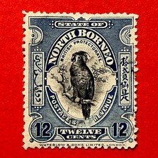 North Borneo, 1909 12c Black