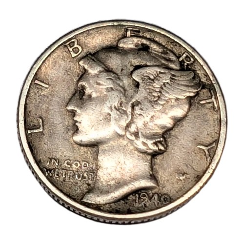1940 mercury dime - 1940, 90%