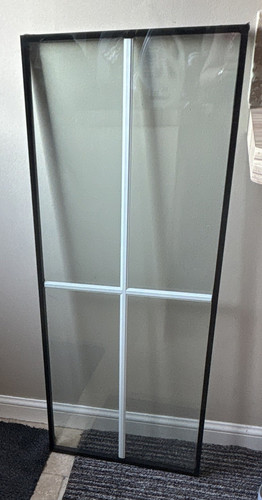 Two double glazed windows - double,