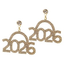  2pcs Rhinestone New Year