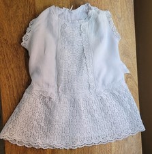 GORGEOUS ANTIQUE ANGLAISE TRIMMED GIRLS PINAFORE.