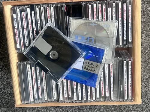 Used mini discs recordable - used,