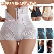 New Tummy Control Panties Women Zipper Body Shaper High Waist Shaper Pants