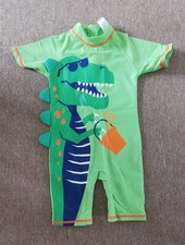 Boys Dinosaur Protective Swimwear All In One Aged 18 To 23 Months