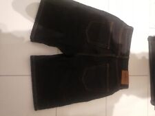 Corteiz Alcatraz Denim Shorts Washed Black W32 100% Authentic Brand New