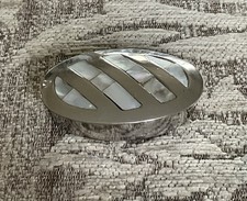 Silver Plate And Mother of Pearl Pill/Trinket Box.