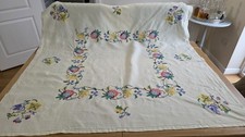 Vintage Lemon Embroidered