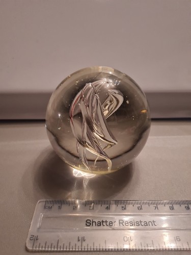Glass paperweight ornament - paperweight,