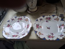 A Pair Of Aynsley Winton Red 8 "SANDWHICH  PLATES