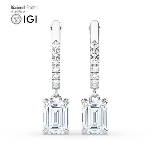 Emerald solitaire labgrown - solitaire,