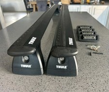 THULE EVO WINGBAR ROOF BARS VW T5 T6 TRANSPORTER MULTIVAN RACK 2003-USED TWICE
