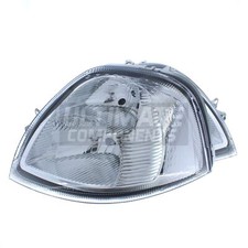 Renault Master Headlights Mk3 X70 Van 2003-2010 Headlamps Chrome Inner 1 Pair