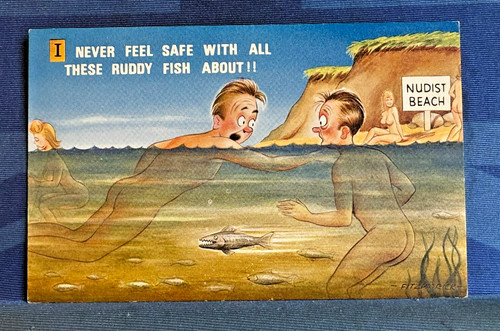 Saucy bamforth comic postcard - saucy,