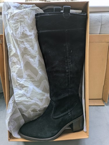 White stuff suede long boots - white,