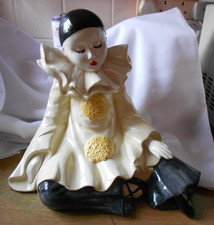 Vintage Large Sitting Pierrot