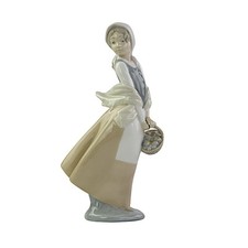 NAO Figurine, Girl With Basket