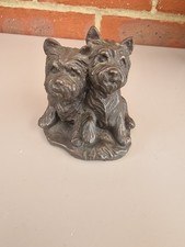 'Westie Puppies Cold Cast Bronze  Figurine - M18112 Made in England . Vgc