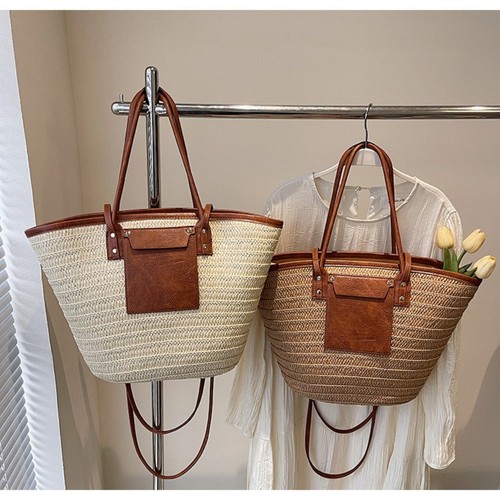Vintage style straw - straw, baskets