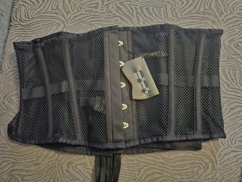 Corset story black mesh steel - story,