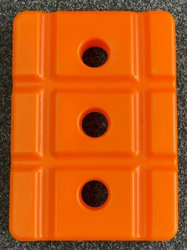 Cricket stump base orange - cricket,