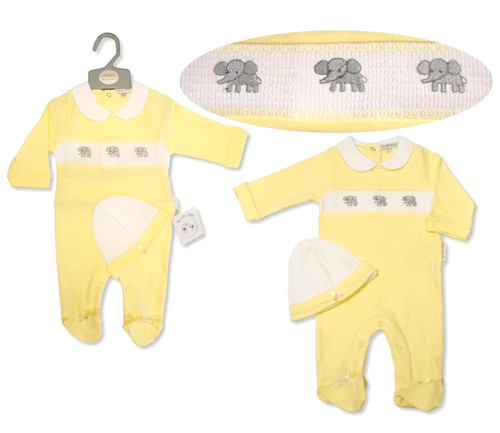 Baby unisex lemon romper - lemon,