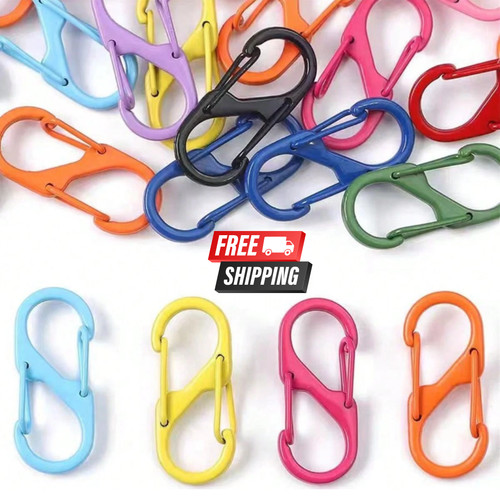 Shaped carabiner clips - s-shaped,