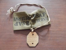 Rhodesia BSAP Reserve Shoulder Epaulettes and Dog Tag Trotter  HY