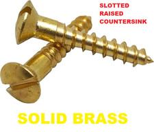 SOLID BRASS WOOD SCREWS WITH