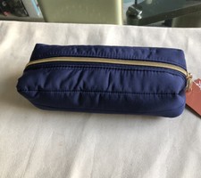 SONIA KASHUK PENCIL MAKE UP COSMETIC BAG CASE BRAND NEW NAVY BLUE