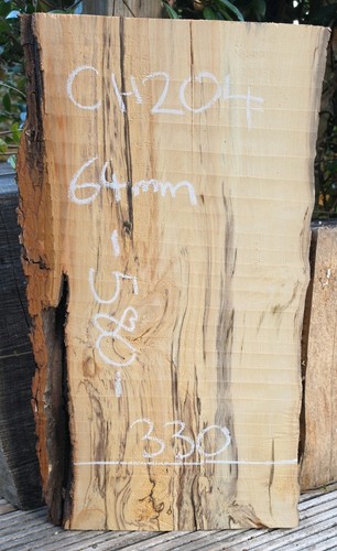 Spalted chestnut live edge - spalted,