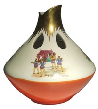 ROYAL WINTON Gold Lustre Pictorial Ornamental Vase 13cm Rare Vintage 1950s