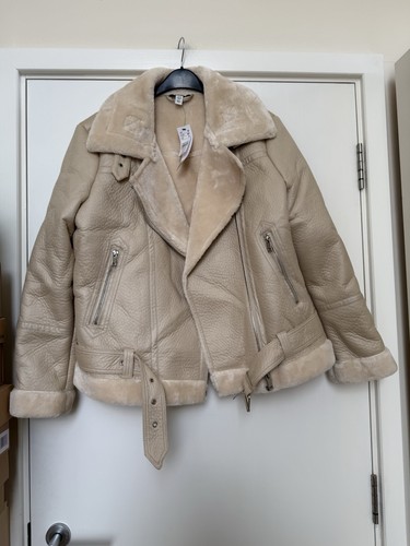 Topshop faux leather shearling - leather,