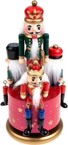 Wooden nutcracker 20cm - 1, music