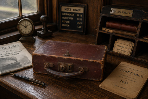 Vintage small brown leather - vintage,