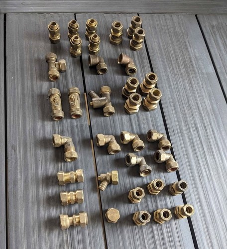 Brass compression fittings - compression,
