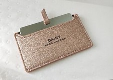 Marc Jacobs Daisy Sparkly Rose Gold Handbag/Purse Mirror With Case.