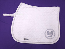 Equiport Full Size White Horse Saddle Pad / Numnah