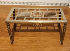 Vintage Brass Rectangular Pot Kettle Stand Trivet