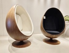 Pod Egg Chair Walnut Wood