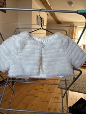 H&M Years Girls Shrug Bolero IVORY  NEW Wedding Party Cruise Occasion Holiday