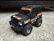 RARE VINTAGE TAMIYA MINI 4WD MITSUBISHI PAJERO TURBO RALLI ART MOTORISED