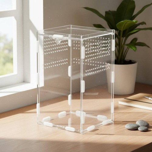 Acrylic amphibian box high - acrylic,