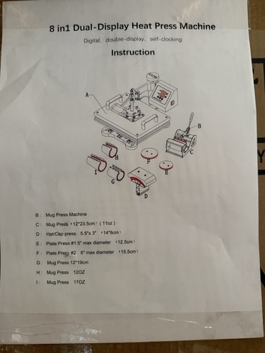 Heat press machine - heat,