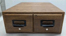 Vintage Oak, Two Drawer