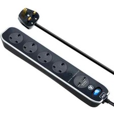 Black extension lead with - lead,