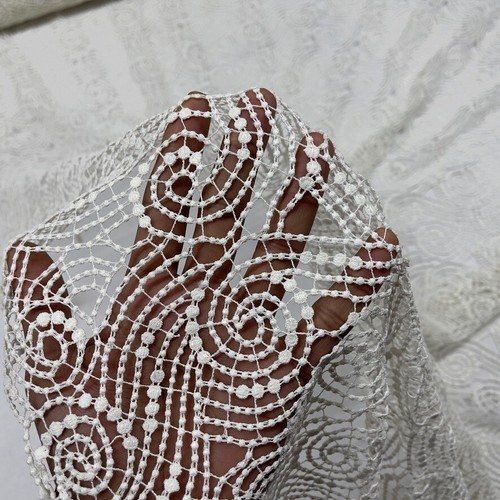 Cream paisley heavy bridal - paisley,